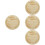 4Pièces Panneaux Annonce Bébé Bois Beige Ronds 8