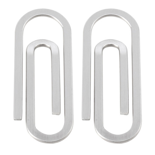 10Pièces Clips Paper Clip Petits Argentés Fixateurs De Factures 1