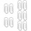 10Pièces Clips Paper Clip Petits Argentés Fixateurs De Factures 11