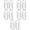 10Pièces Clips Paper Clip Petits Argentés Fixateurs De Factures 8