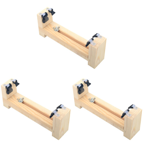 3Pièces Plateau Bracelet Bois Khaki Pour DIY 1