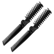 Folding Hair Brush Travel Hair Comb 2 in 1 Dual Sided Anti Static Compact for Men and Women 2pcs