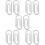 10Pièces Clips Paper Clip Petits Argentés Fixateurs De Factures 9