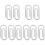 10Pièces Clips Paper Clip Petits Argentés Fixateurs De Factures 3