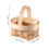 2 Pieces Small Easter Basket Miniature Mininwoven Baskets Wicker 3
