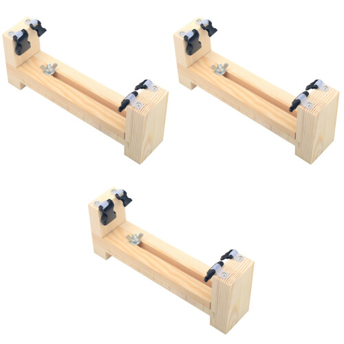 3Pièces Plateau Bracelet Bois Khaki Pour DIY 2