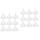 2 Pcs Cosmetic Funnel Small Plastic Bottle Liquid Transfer Kitchen 3