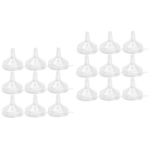 2 Pcs Cosmetic Funnel Small Plastic Bottle Liquid Transfer Kitchen 2