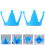 4Pièces Adornement Casque Bleu Silicone Double Ventouse 6