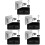 5 Pieces Hand Shower Holder Hand-Held Wall Mount Showerhead Handheld 4