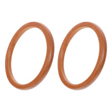 4Pcs Premium Wooden Bag Handles Brown Decorative Replacement DIY Purse