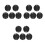 15Pcs Durable Black Eva Arrow Separator Rack for 3