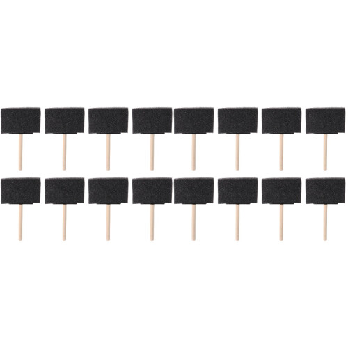 40Pcs Wooden Handle Sponge Brushes for Drawing Stains and Art Projects 1