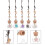 15Pièces Diffuseurs Parfum Suspendus Colorés Pour Et Ambiance 7