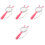 4pcs Handheld Magnifying Glass Handle Abs Cute Child 3