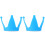 4Pièces Adornement Casque Bleu Silicone Double Ventouse 7