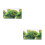2Pcs Aquarium Background Sticker Green Durable Fish Tank Backdrop 5