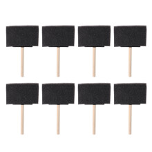 40Pcs Wooden Handle Sponge Brushes for Drawing Stains and Art Projects