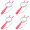 4pcs Handheld Magnifying Glass Handle Abs Cute Child 4