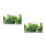 2Pcs Aquarium Background Sticker Green Durable Fish Tank Backdrop 8