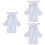3pcs Toddler White Modeling Gift 5