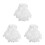 3Pièces Perruques Blanches Fausse Chevelure Longue Pour Déguisement 3
