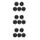 15Pcs Durable Black Eva Arrow Separator Rack for 8