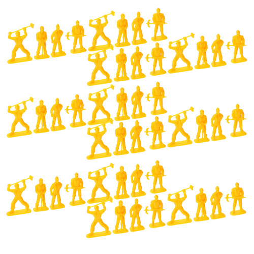 300 Pcs Miniature Construction Worker Figurines For Sand Table Diorama 1