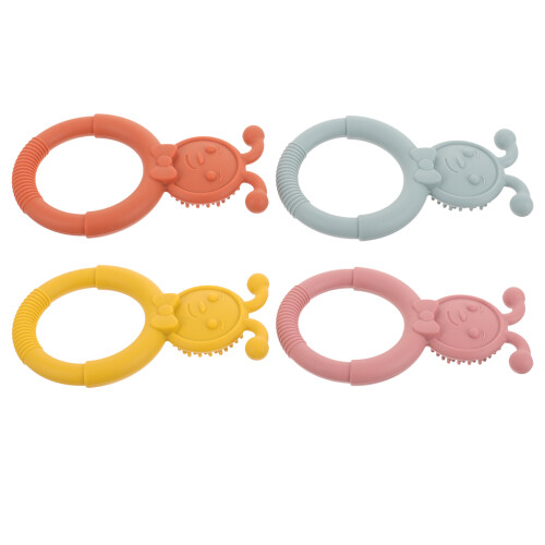 16Pcs Assorted Color Silicone Infant Molar Toy