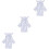 3pcs Toddler White Modeling Gift 4