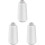 3Pcs 3000 Yards White Sewing Thread Cotton Ideal for Sewing Machines 3
