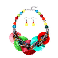 2 Pack Necklace And Earrings Choker Necklaces For Women Shell Chocker