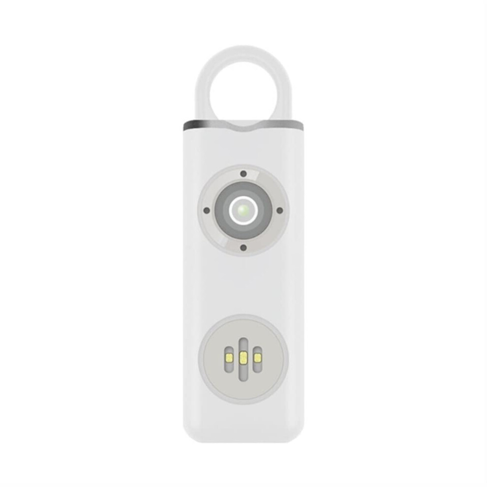 Safety Alarm Keychain 130Db Loud Siren For Women And Elderly Self Defense White 9044945208092