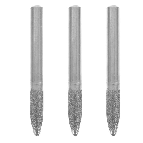 9Pcs Silver Diamond Drill Bits for Wood Carving and Ceramic Grinding