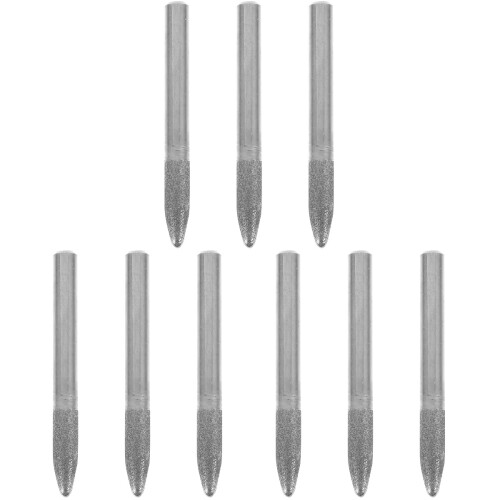 9Pcs Silver Diamond Drill Bits for Wood Carving and Ceramic Grinding 1