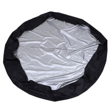 2Pcs Black Waterproof Pool Cover Practical Outdoor Bath Pool Protector