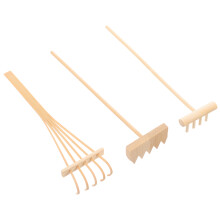 15Pcs Wooden Zen Garden Mini Rakes Bamboo Sand Decor for Home Office