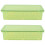 2Pcs Plastic Chopsticks Container Drain Tableware Storage Box Green 6