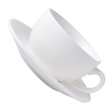 1Set Stijlvol Wit Keramisch Kop En Schotel Set Voor Koffie En Thee