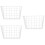 3Pcs White Iron Wire Basket Hanging Storage Rack for Bathroom Kitchen 9