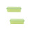 2Pcs Plastic Chopsticks Container Drain Tableware Storage Box Green 8