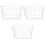 3Pcs White Iron Wire Basket Hanging Storage Rack for Bathroom Kitchen 5