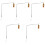 5Pcs Durable Metal ABS Train Signal Light Model for Mini Landscape 5