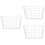 3Pcs White Iron Wire Basket Hanging Storage Rack for Bathroom Kitchen 8