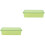 2Pcs Plastic Chopsticks Container Drain Tableware Storage Box Green 4