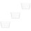 3Pcs White Iron Wire Basket Hanging Storage Rack for Bathroom Kitchen 7