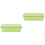 2Pcs Plastic Chopsticks Container Drain Tableware Storage Box Green 5