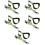 10Pièces Pompier Clips Réglables Multicolores 8