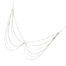 3Pcs Silver Bikini Body Chain Adjustable Waist Chains for Women