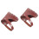 2Pcs Protective Covers Dark Red for Outdoor Use 5